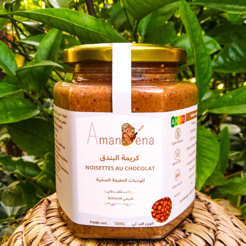 🍫 PÂTE DE NOISETTE AU CHOCOLAT🍯 AMANDENA - 380g