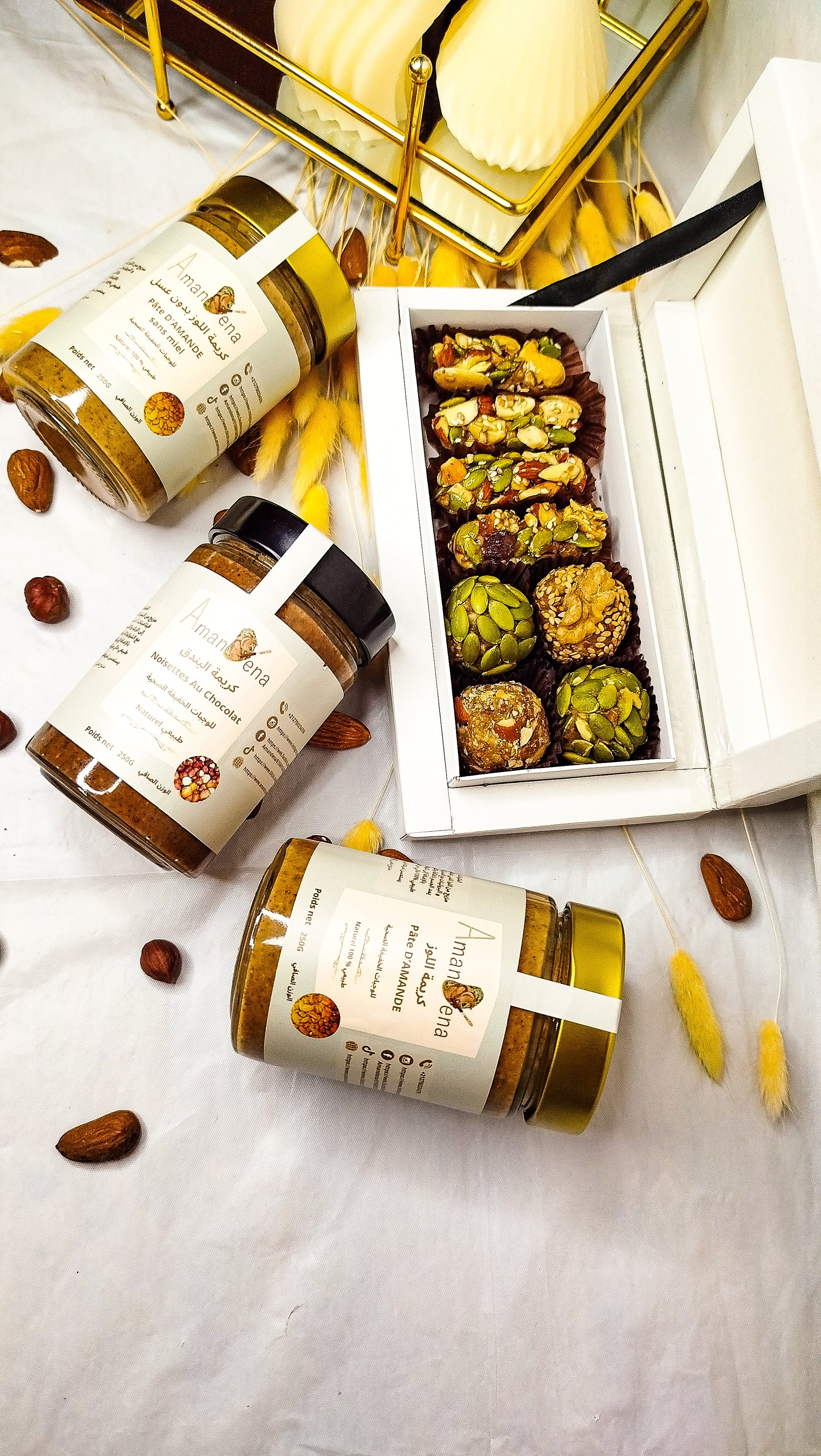 🌟 Pack 🌟 Découverte { 3 boites de 250 g + 4 boules/4 Nougat }